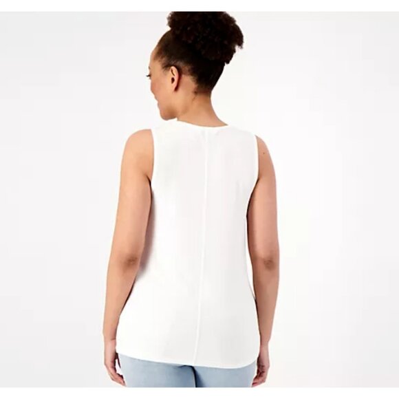 Peace Love World Unites Us Women Rib Tank Top sz S Love Red A596114 - Picture 2 of 8